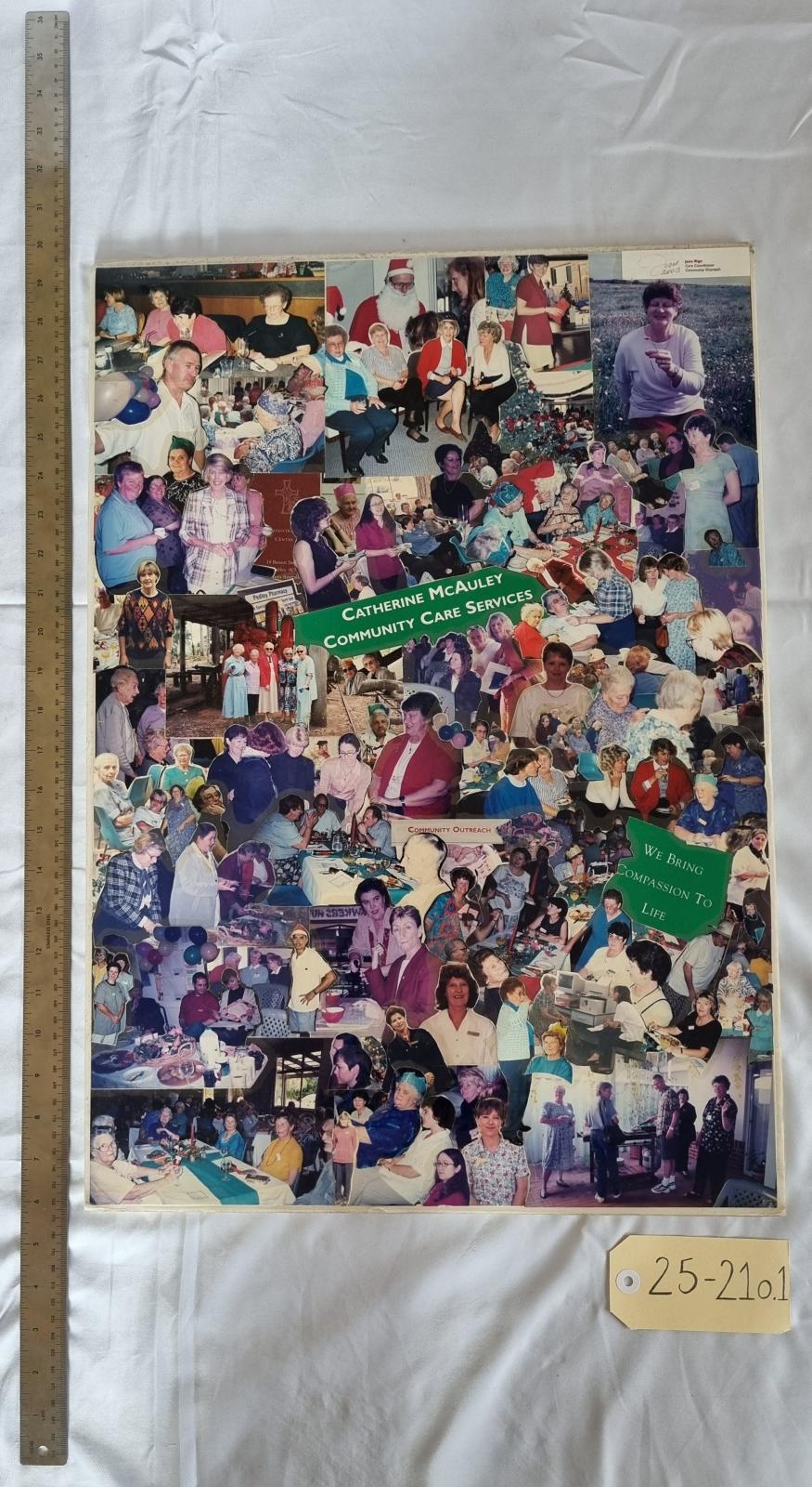 25-210.1 Small Photo Collage Poster image with scale and tag.