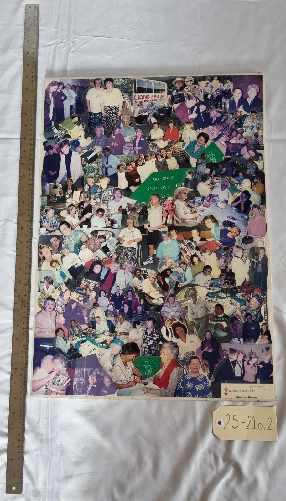 25-210.2 Small Photo Collage Poster image with scale and tag.