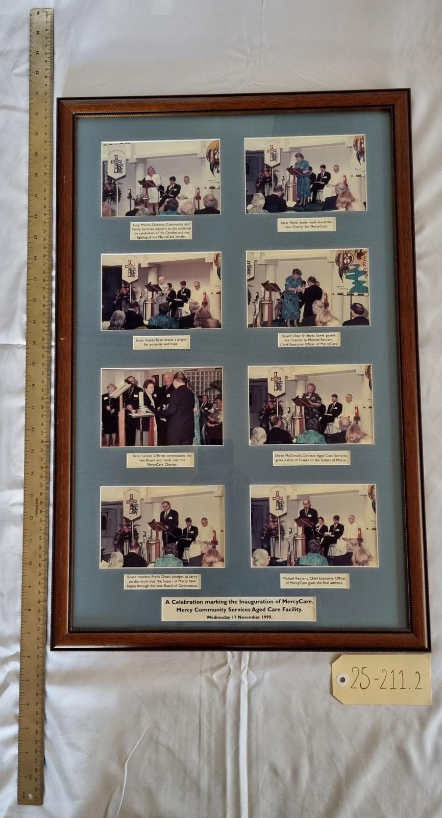 25-211.2 Tall Photo Display Frame image with scale and tag.