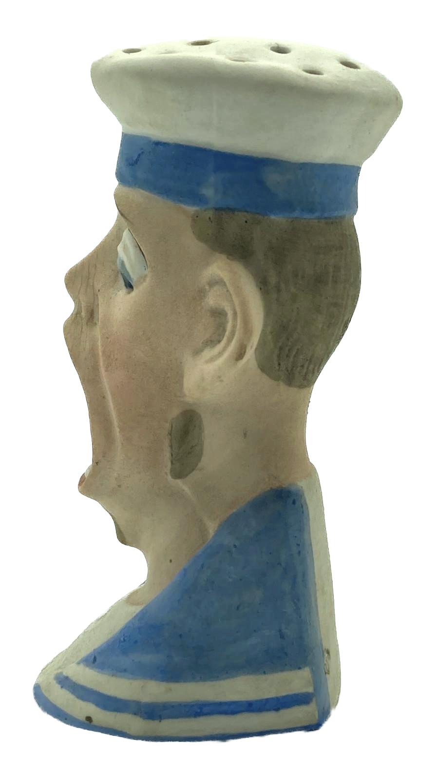 Antique Schafer & Vater match holder depicting a German sailor - side view