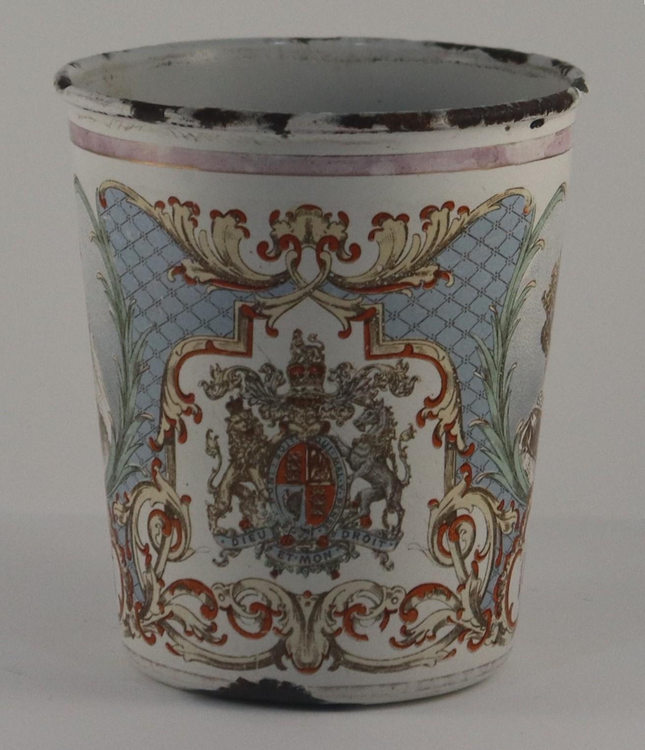 Back of Commemorative Mug for Sixty Years Reign of Queen Victoria