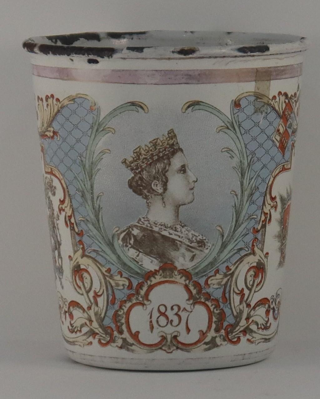 Left side of Commemorative Mug for Sixty Years Reign of Queen Victoria