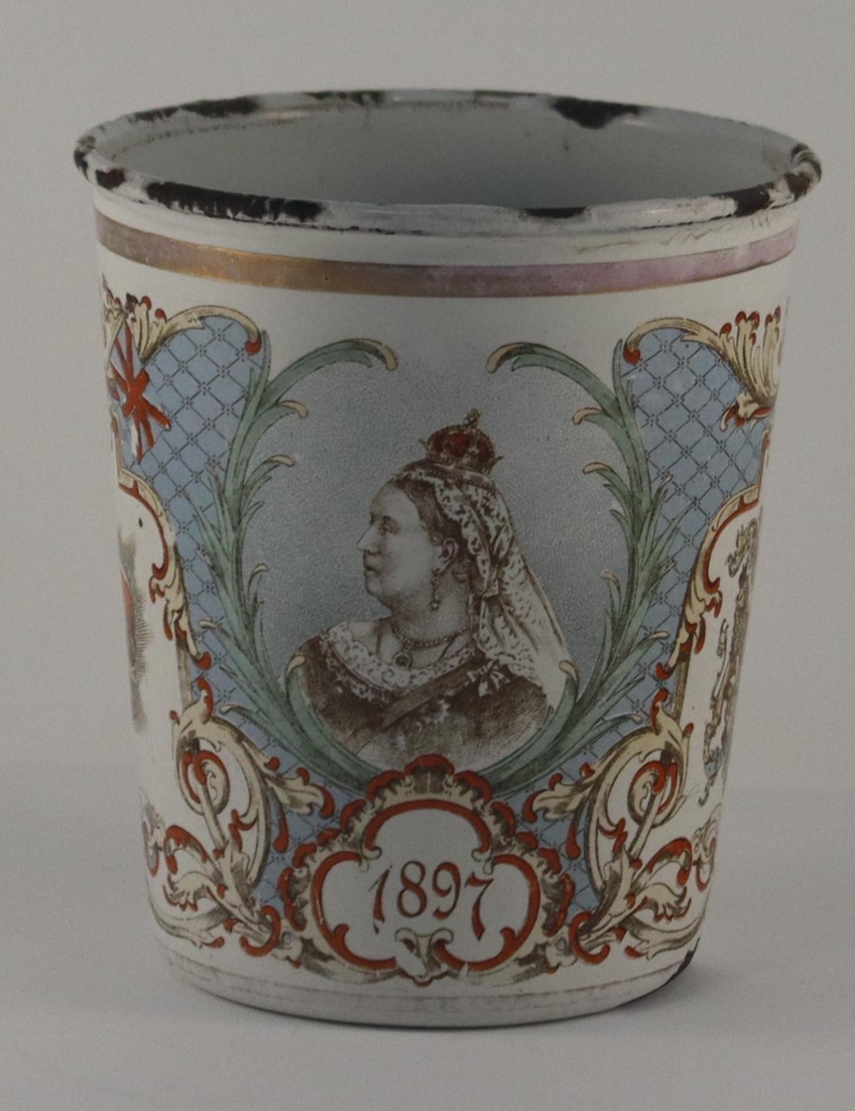 Right side of Commemorative Mug for Sixty Years Reign of Queen Victoria