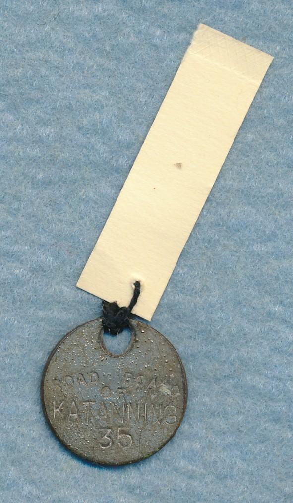 Back of Dog License Tag