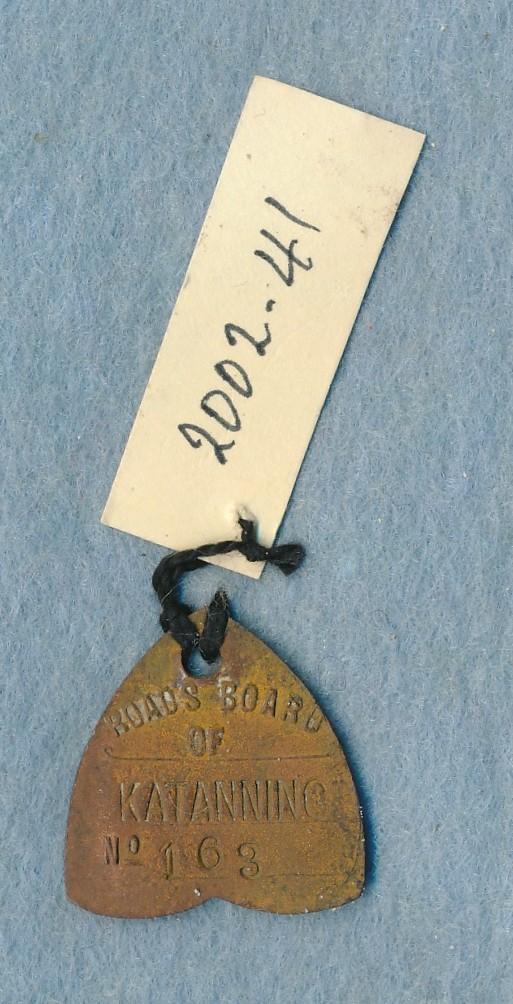 Back of Dog Registration Disc 