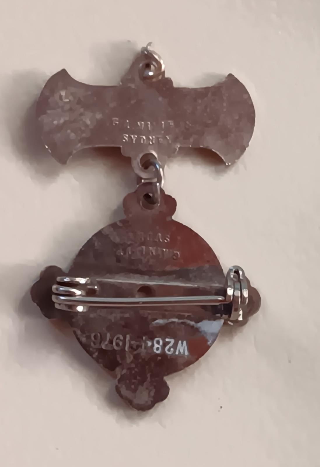 Back of St John Ambulance Badge 