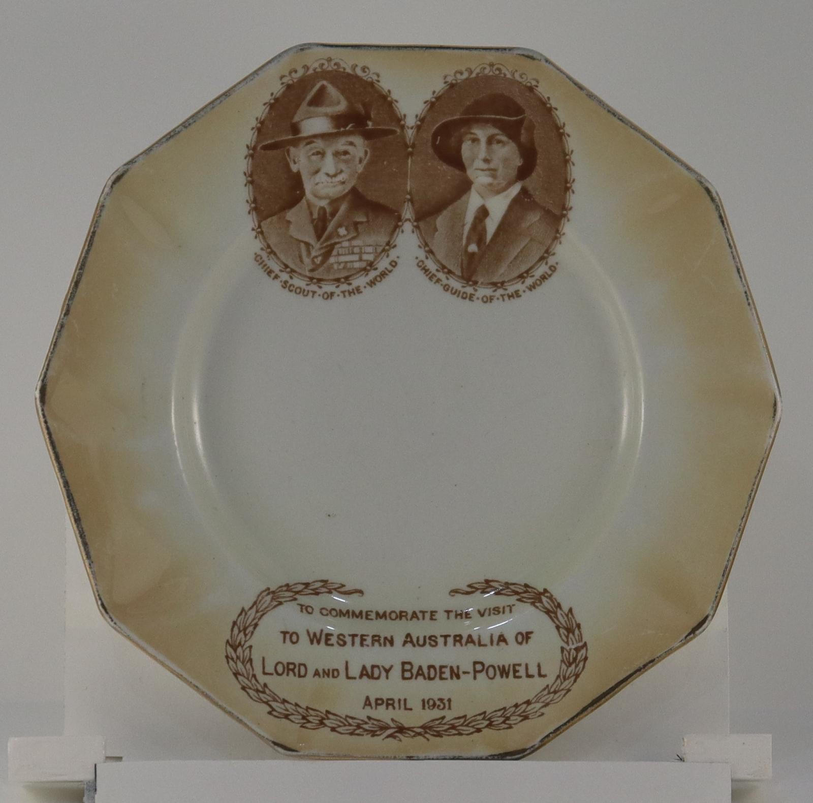 Commemorative Plate for Lord and Lady Baden-Powell