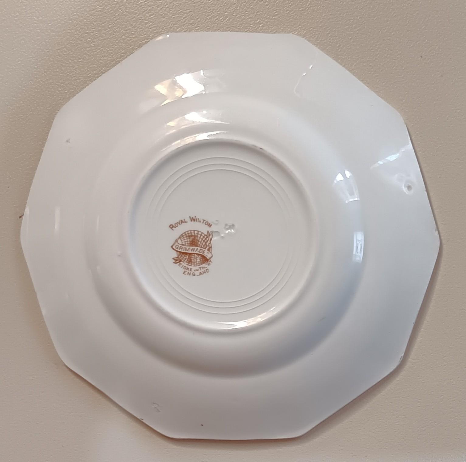 Base of Commemorative Plate for Lord and Lady Baden-Powell