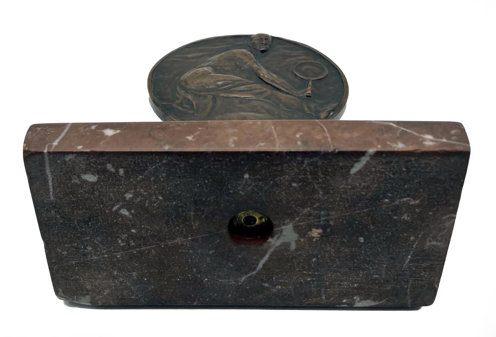  Tennis Association of Victoria mounted medallion - view from underneath