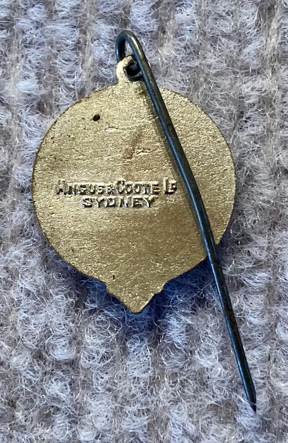 Reverse of A.I.F. Memorial fundraising pin - silver