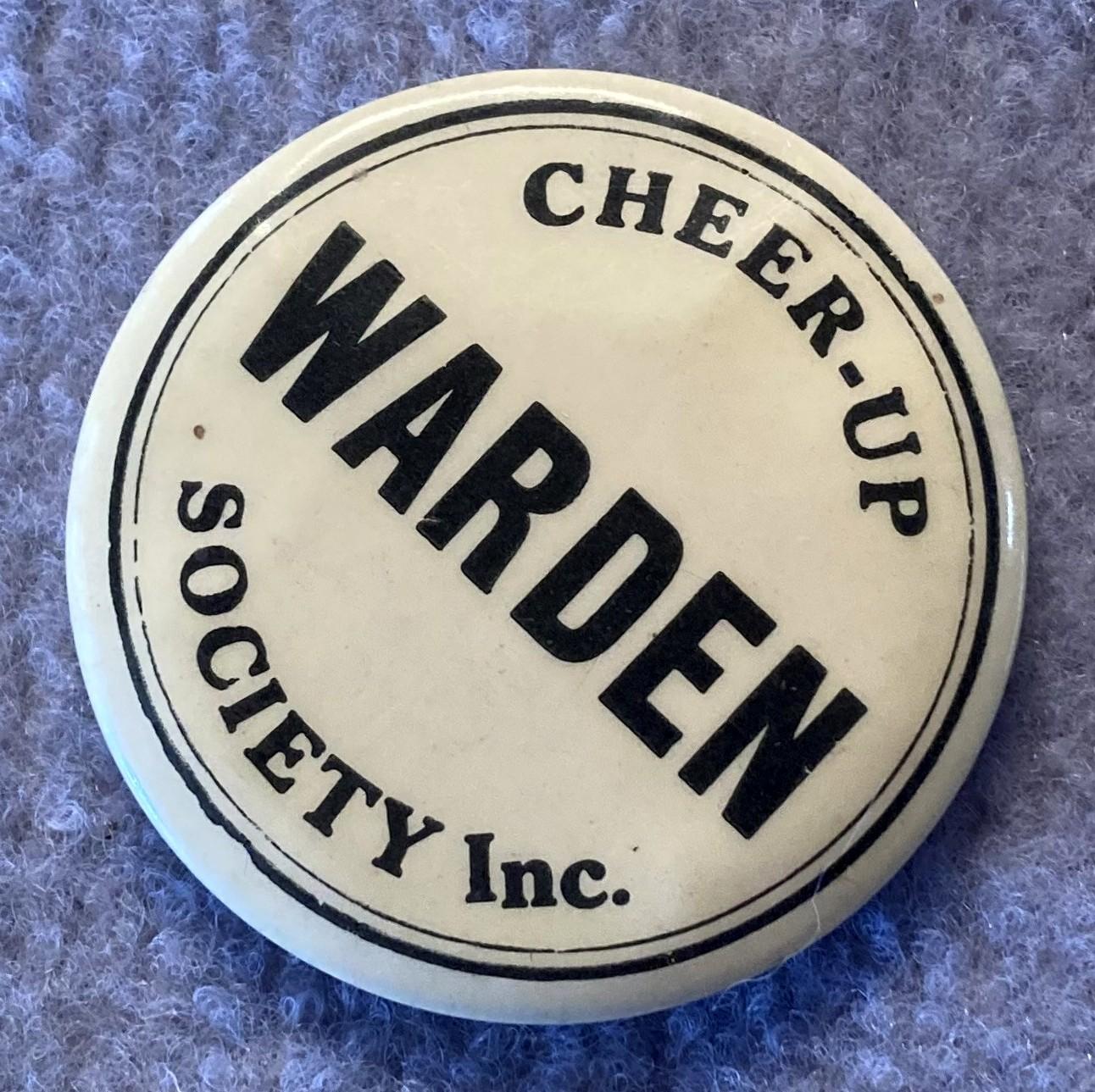 Other oblique view of Cheer-Up Society Warden's badge