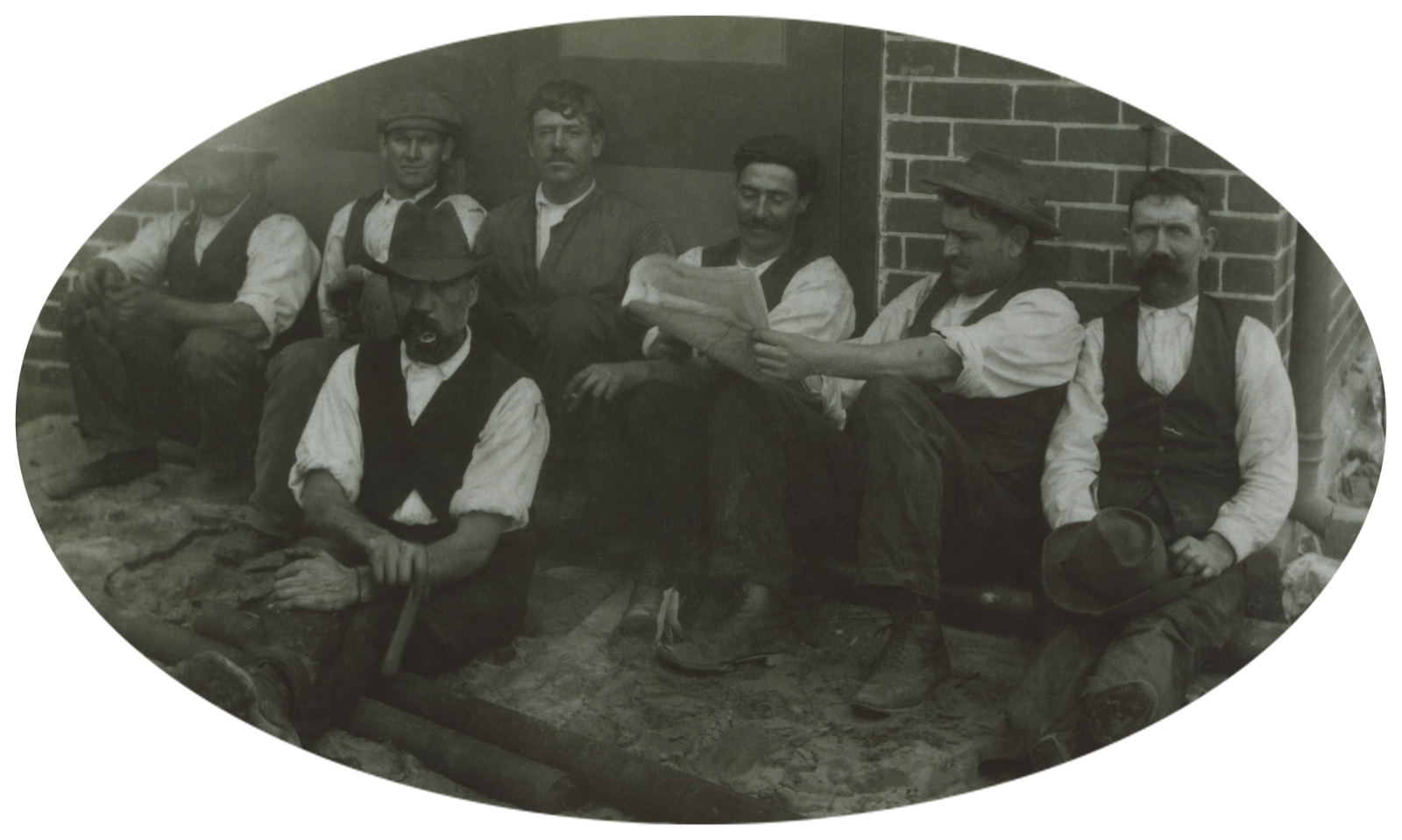 Building Workers At Claremont Mental Hospital