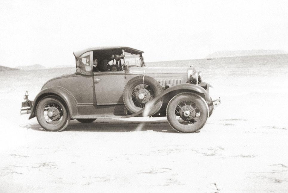 Motor Car On Albany Beach