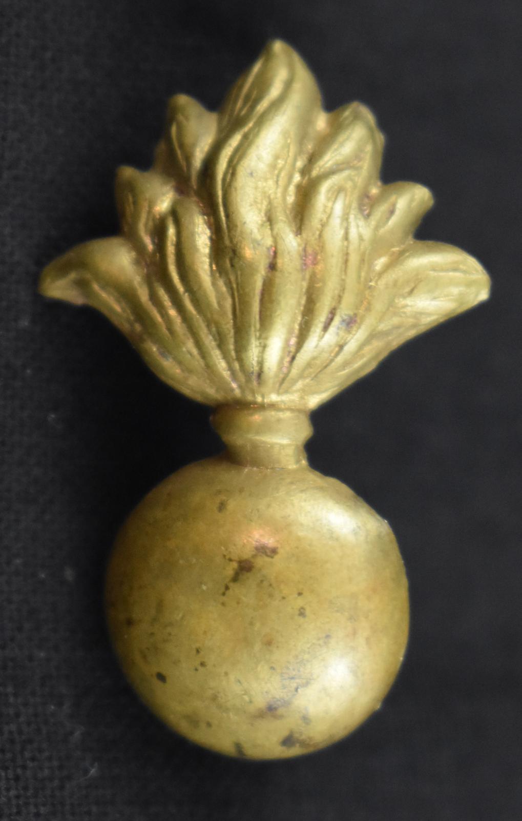 RAA Brass Collar Badge Front