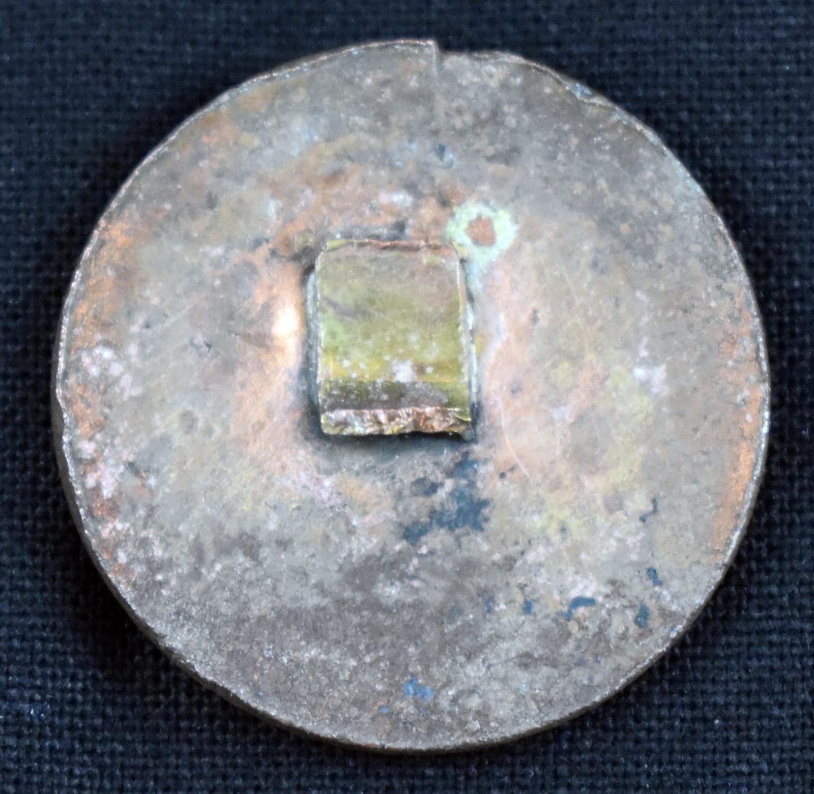 HMNZ Transport On Active Service Copper Lapel Badge Back