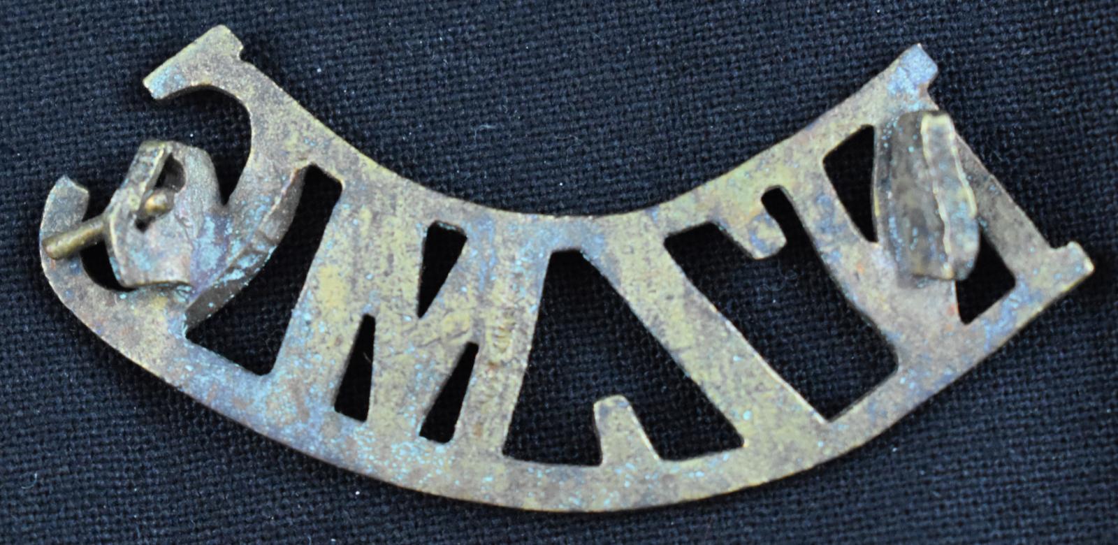 NZMC Shoulder Brass Title Back