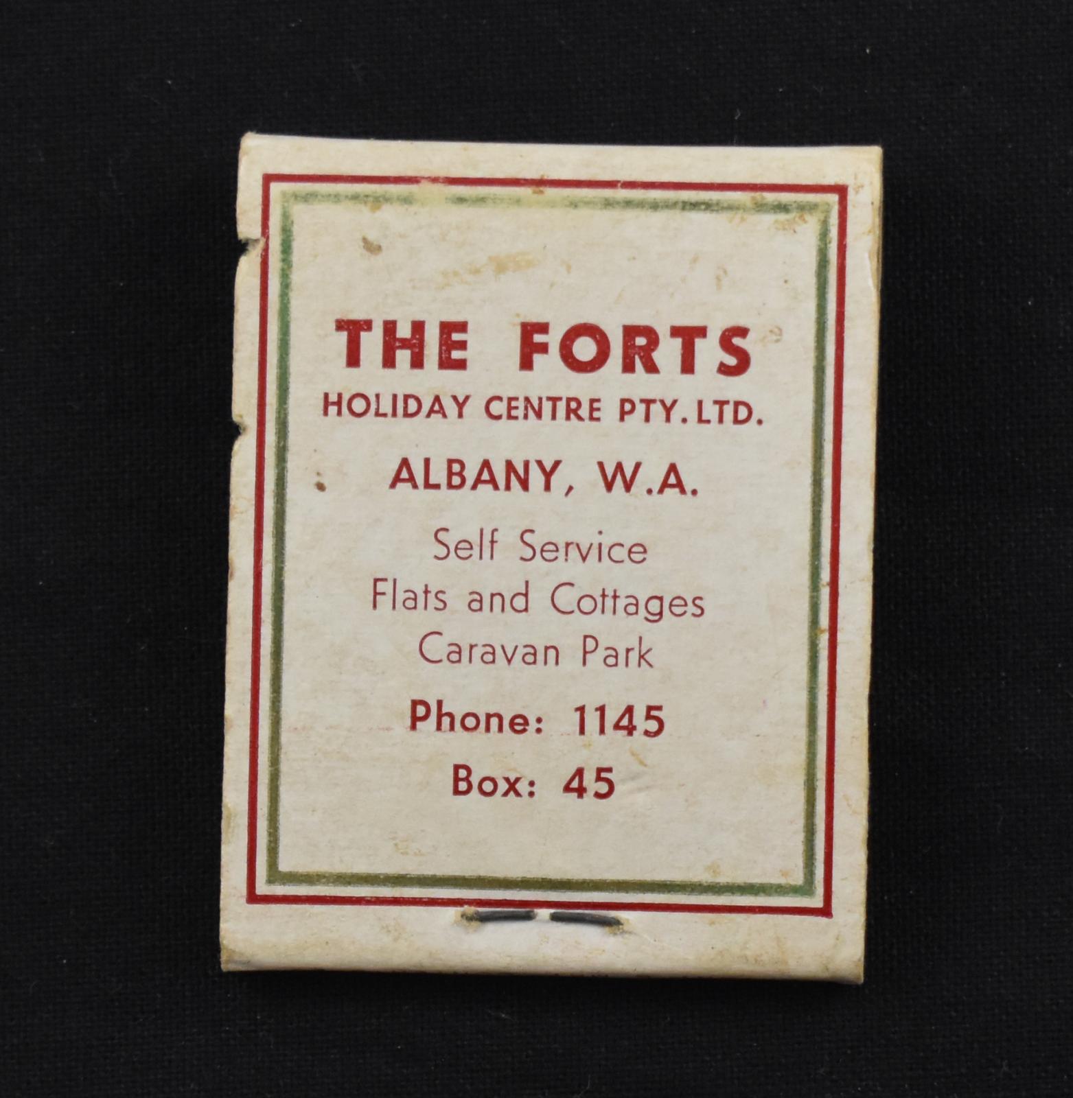 The Forts Holiday Centre Matchbox