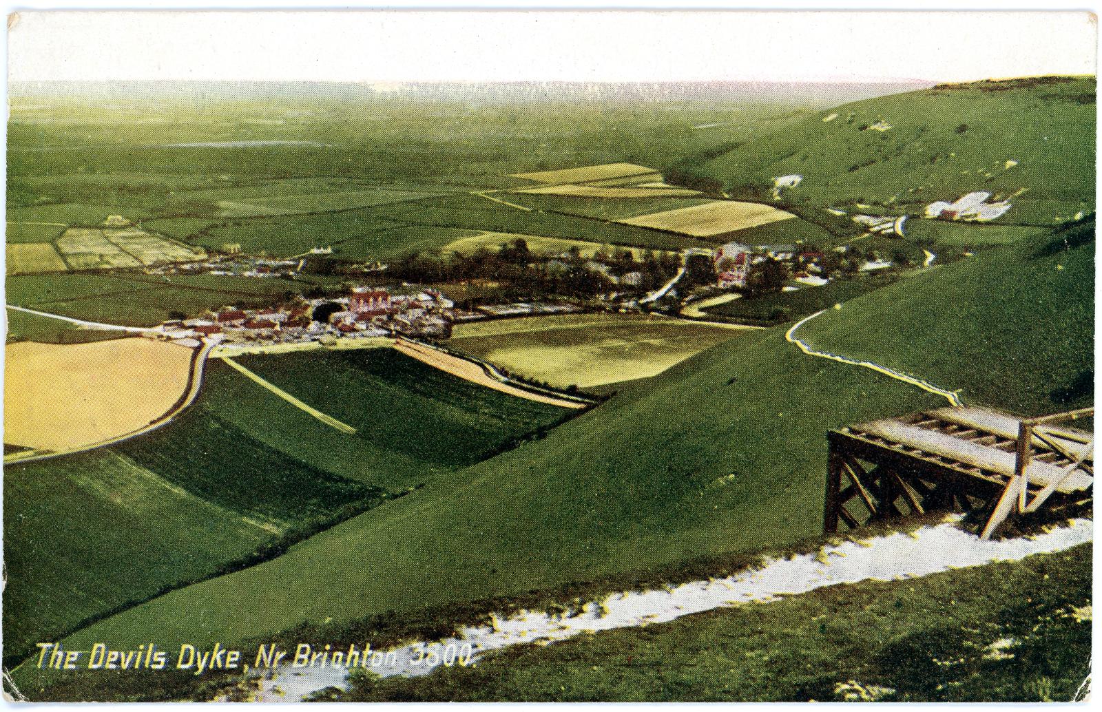 First World War Postcard of the Devil’s Dyke from Pte. Edward Charles MOUCHEMORE 6351