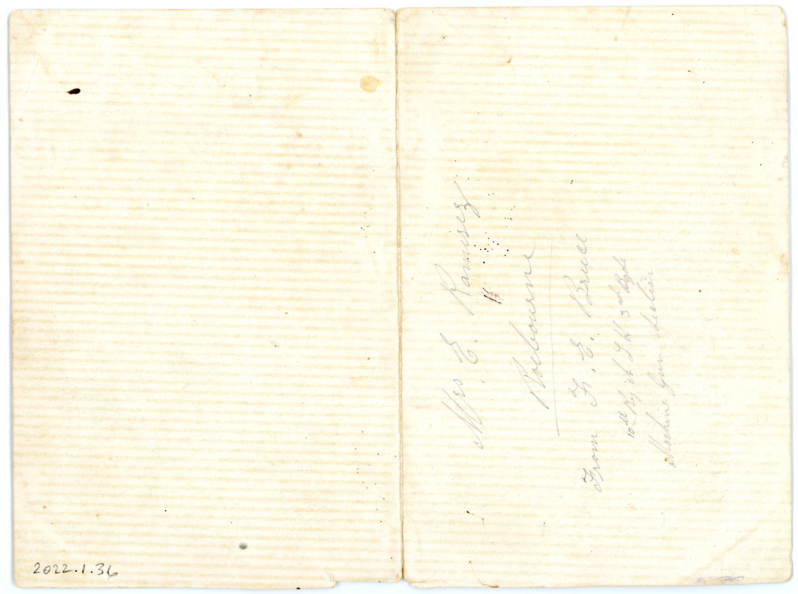 Rear View of Postcard