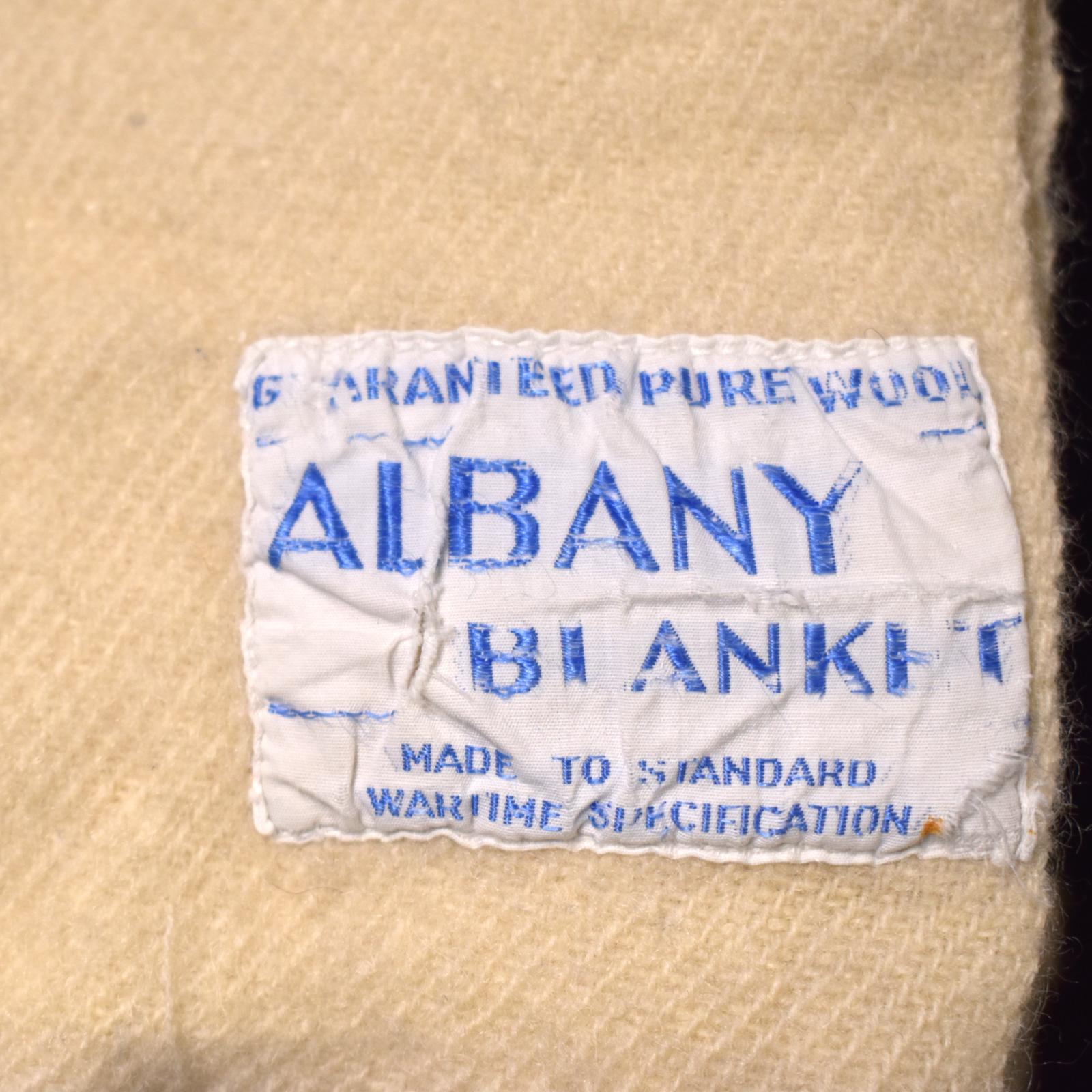 Albany Woollen Mills Wartime Standards Blanket Label