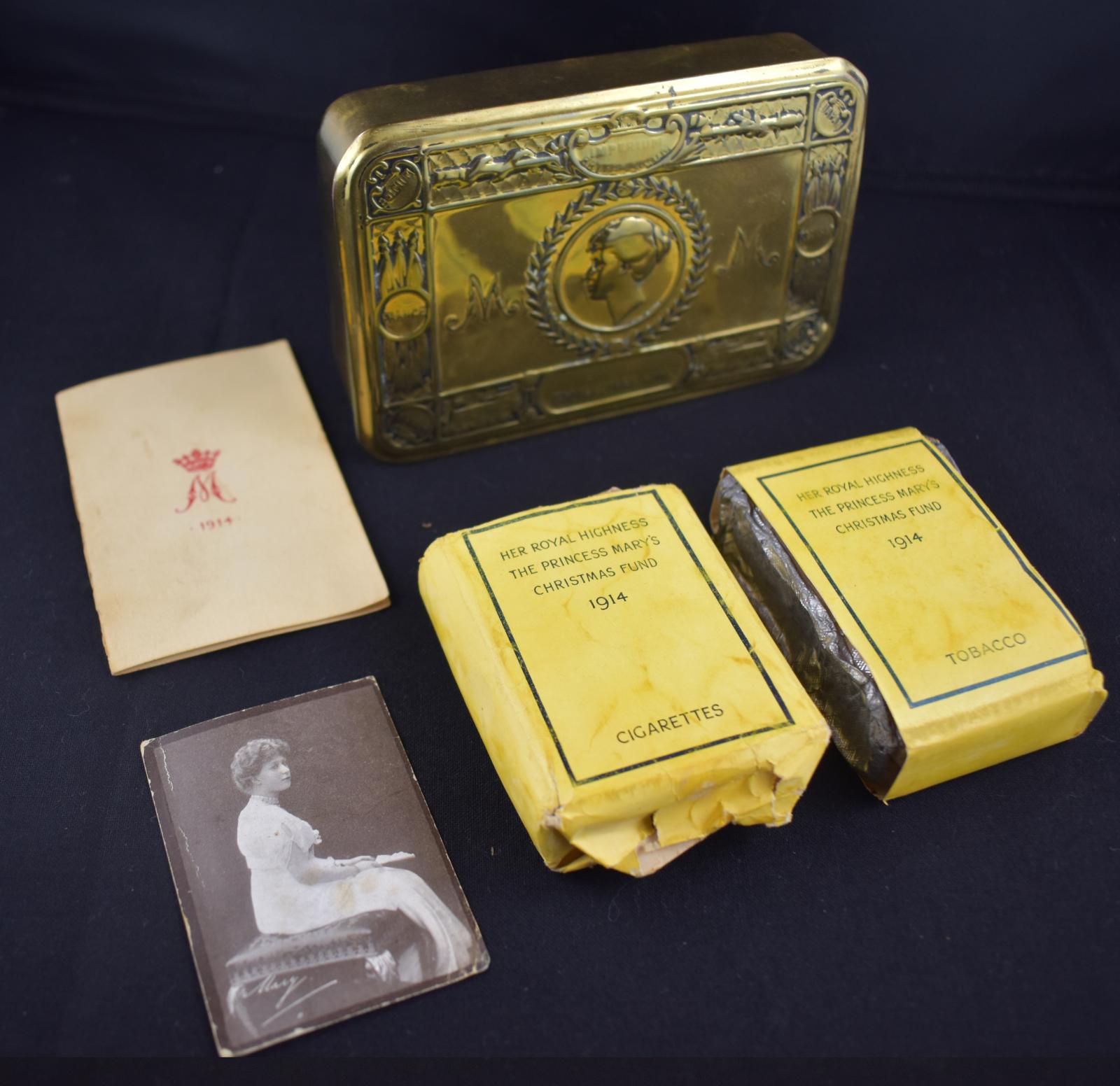 First World War Princess Mary 1914 Christmas Brass Tin Unpacked 