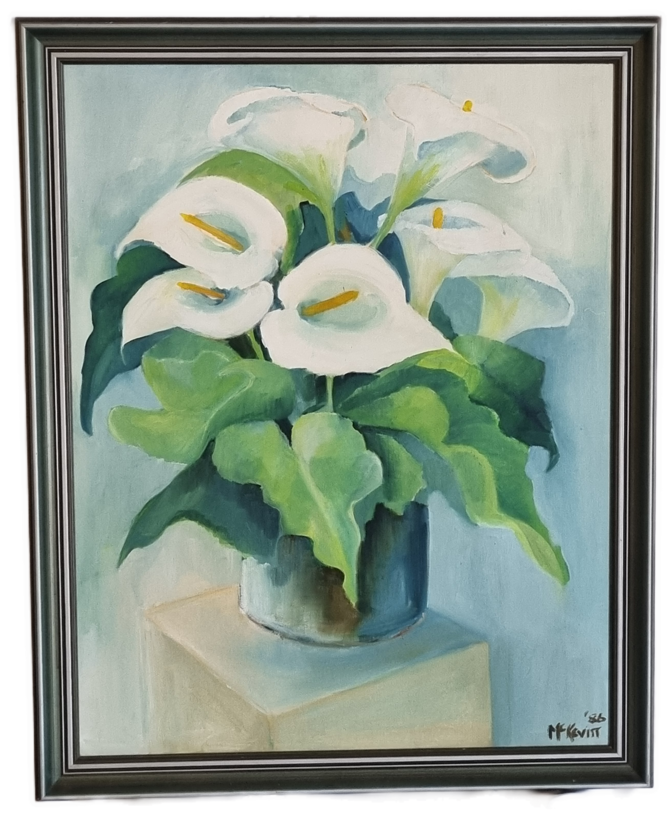 25-217 Portrait of Calla Lily bouquet image without background.