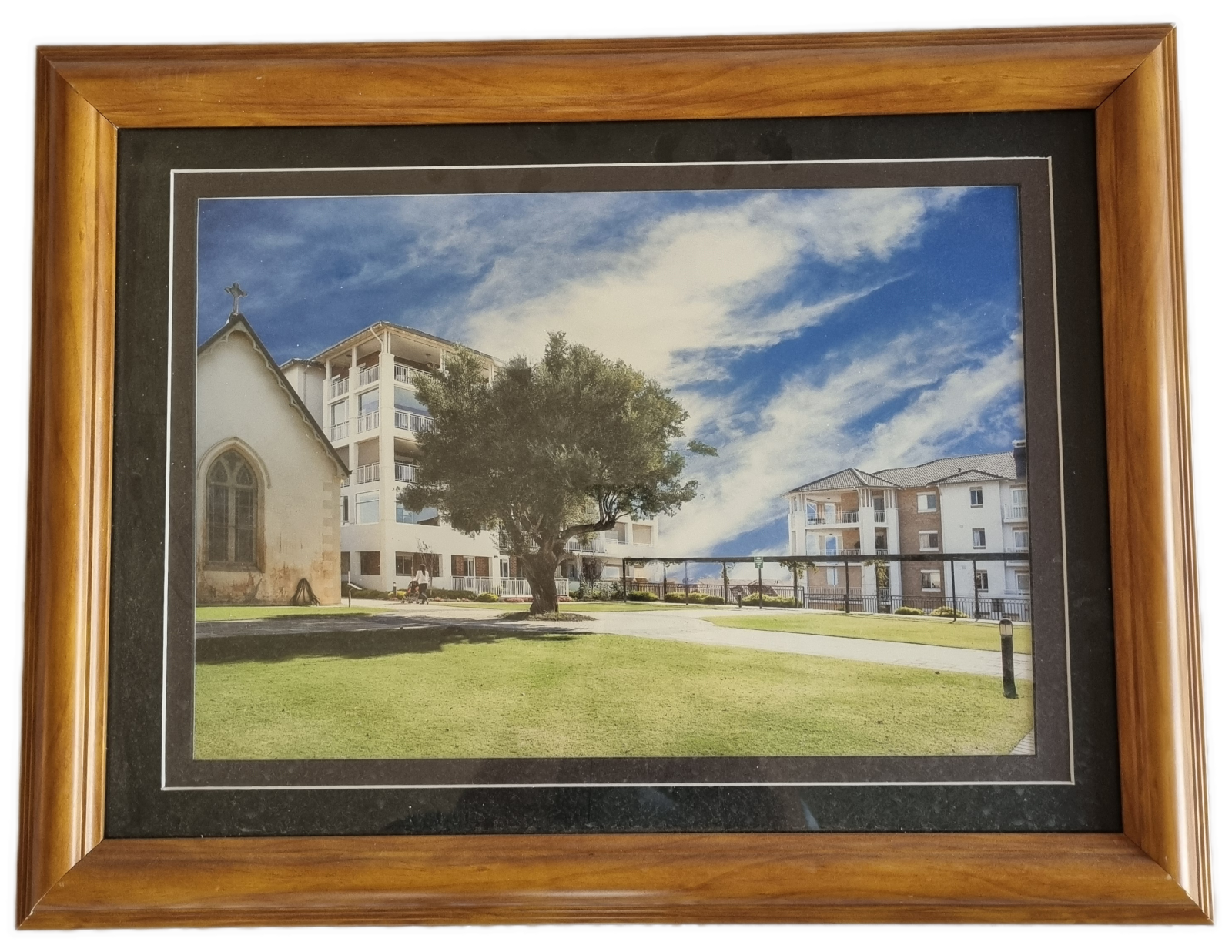 25-219.1 Large Landscape Photograph Taken Outside of the Wembley Campus Chapel image without background.