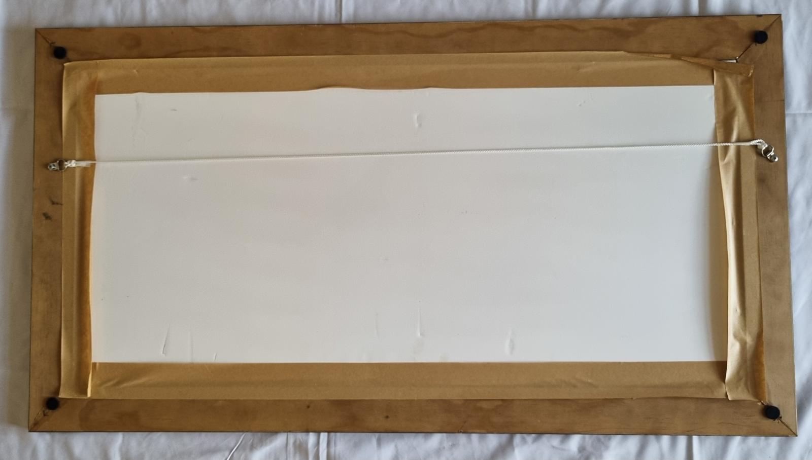 25-219.2 Large Landscape Photograph Taken Outside of the Wembley Campus Chapel (zoomed) back-side image with background.