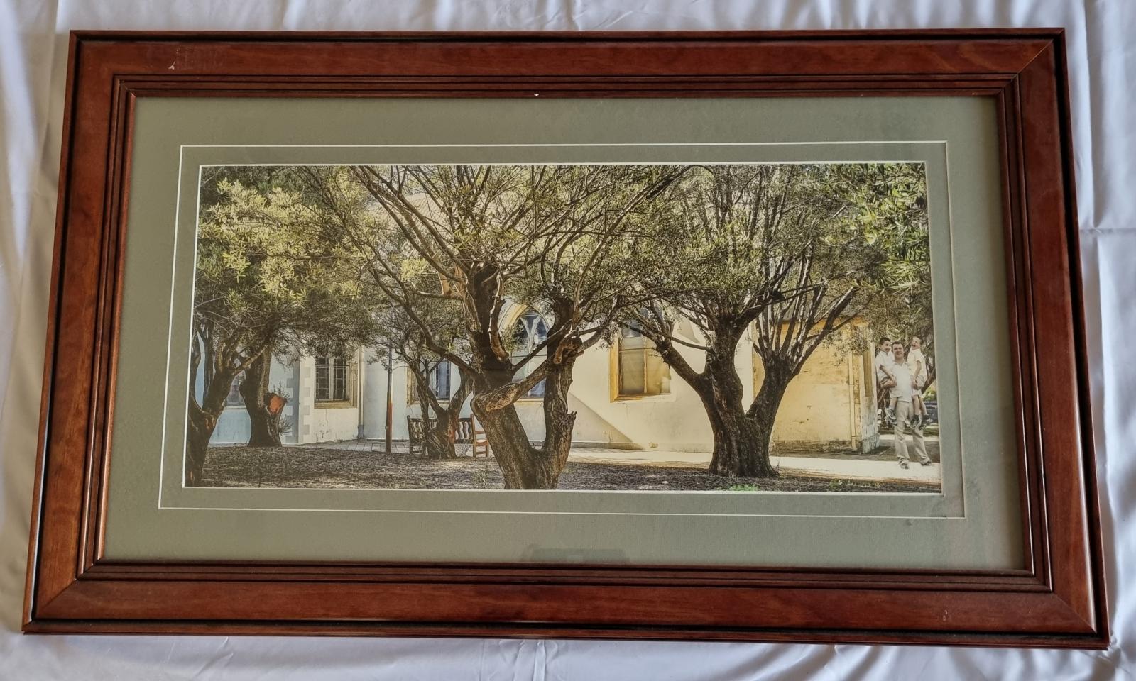 25-220 Large Landscape Photograph Take Outside of Wembley Campus Chapel front-side image with background.