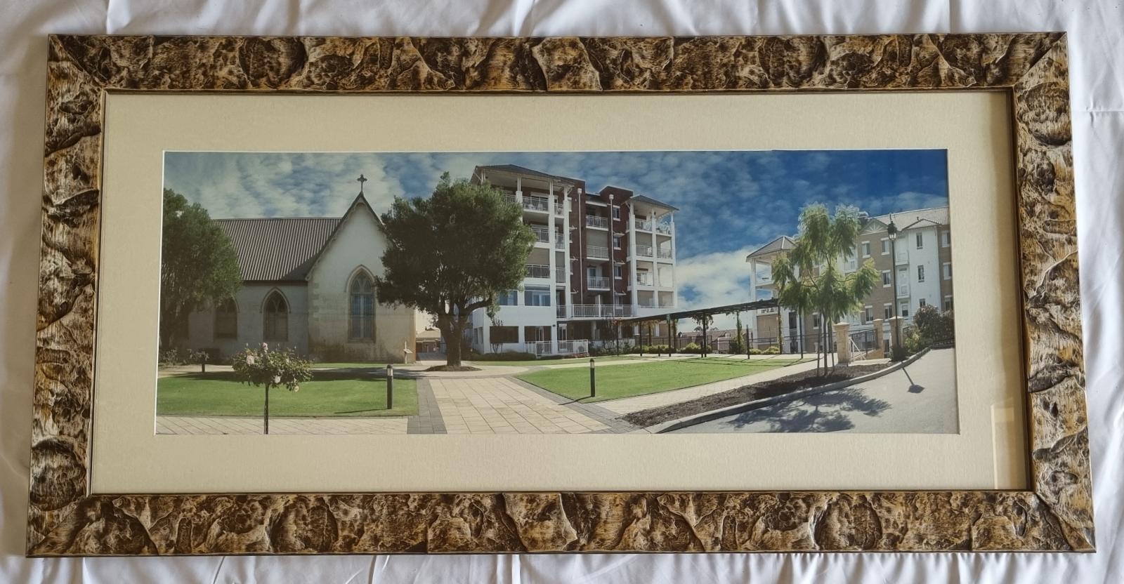 25-221 Landscape Photograph of Front of the Sr Martin Kelly Centre on Wembley Campus front-side image with background.