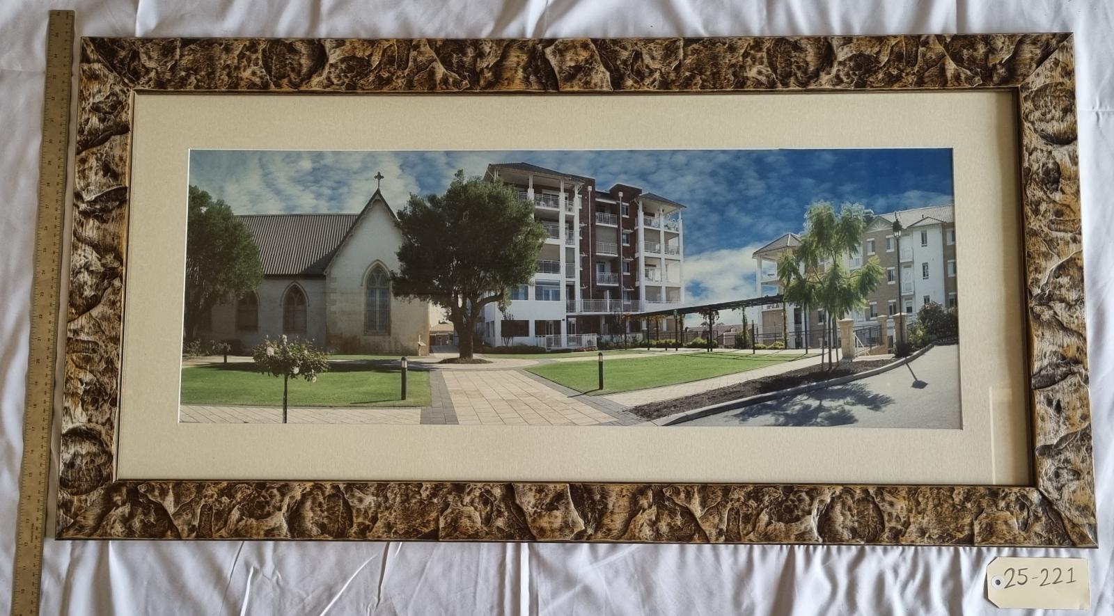 25-221 Landscape Photograph of Front of the Sr Martin Kelly Centre on Wembley Campus image with scale and tag.