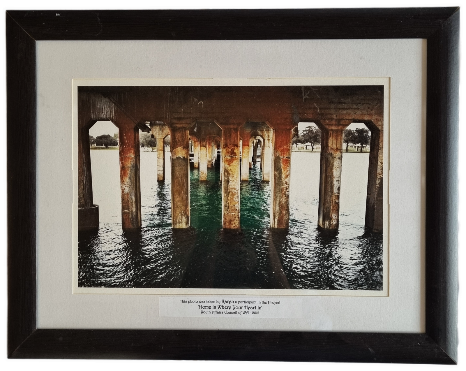 25-225.2 Landscape Photograph of Underneath Bridge from collection 'Home is Where You Heart is' image without background.