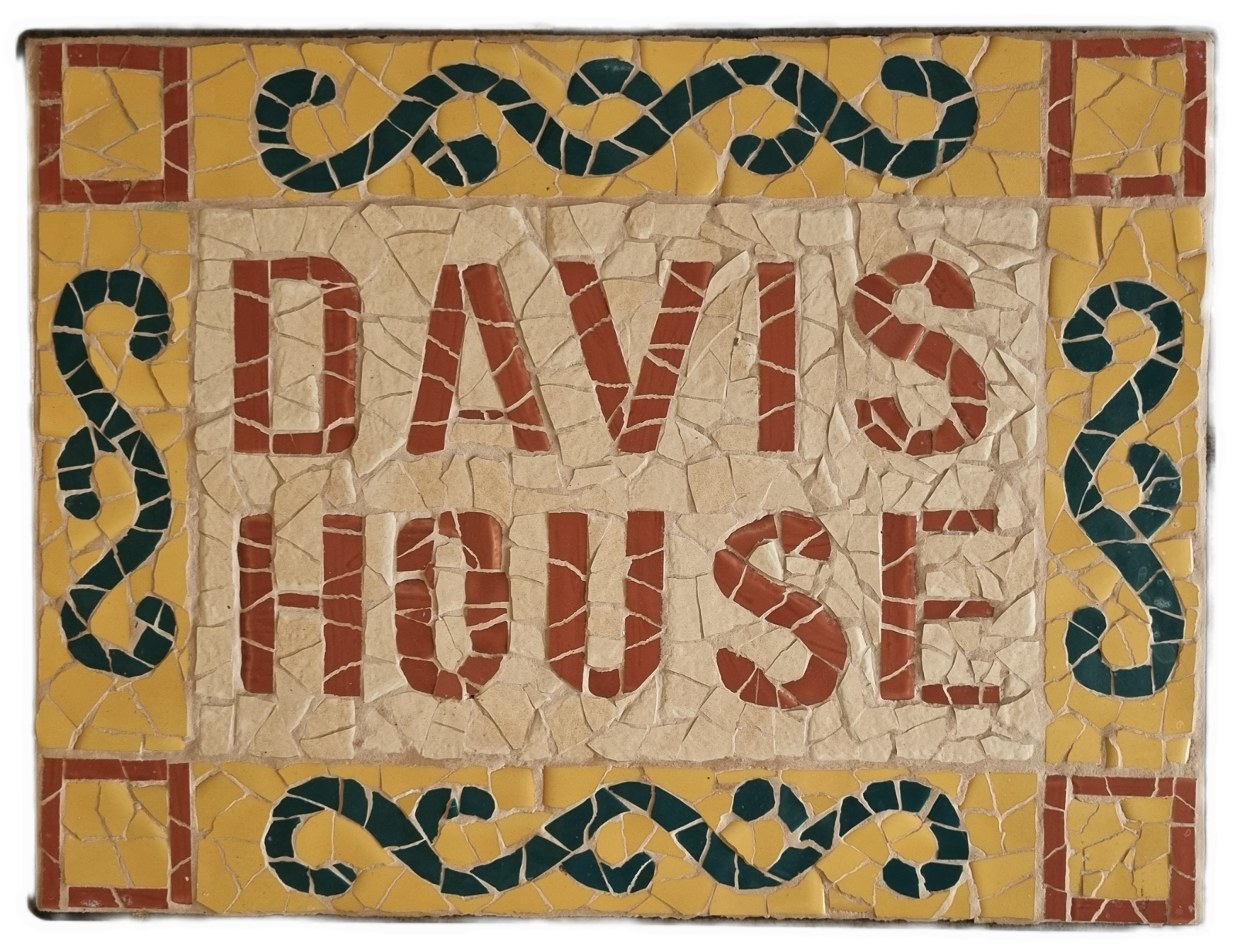 25-226 Davis House Mosaic plaque image without background.