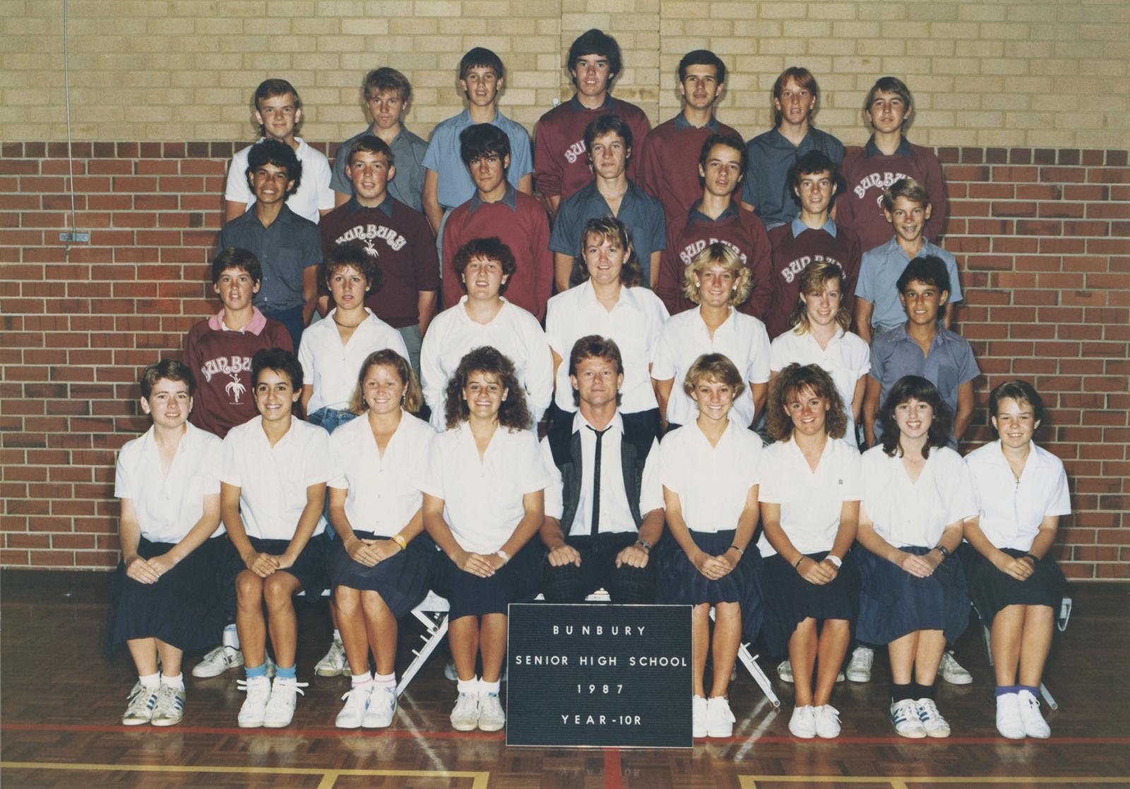 BSHS Year 10R Class Photograph 1987