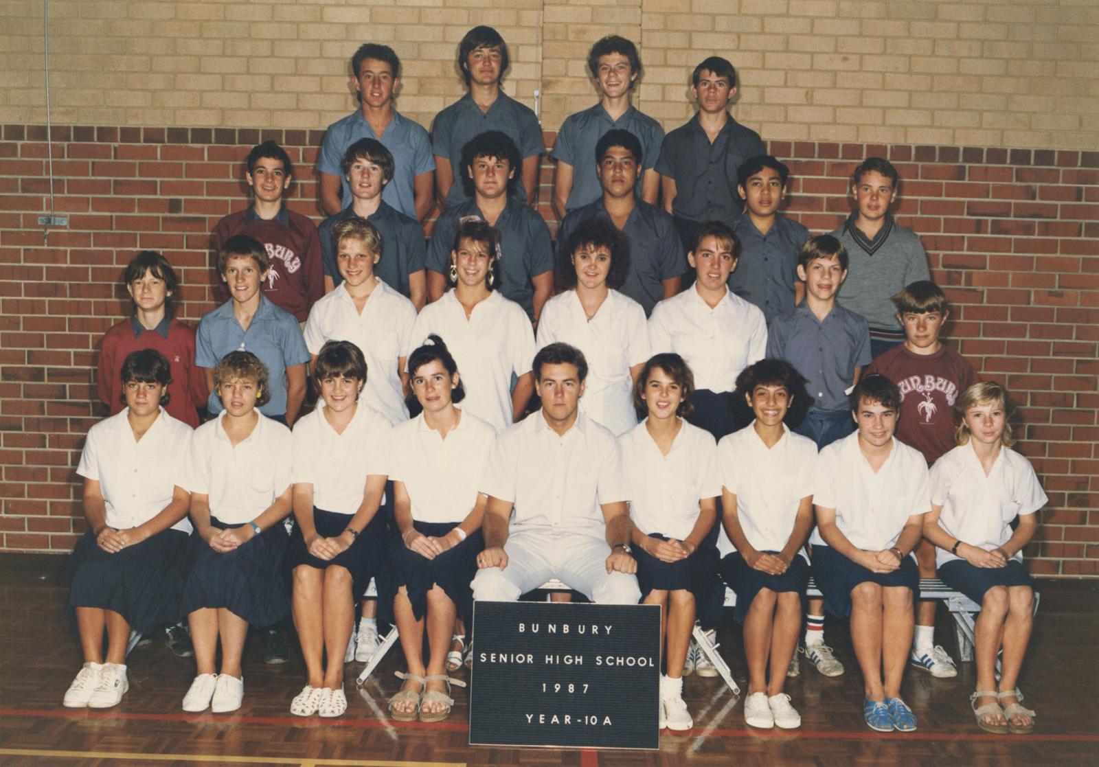 BSHS Year 10A Class Photograph 1987