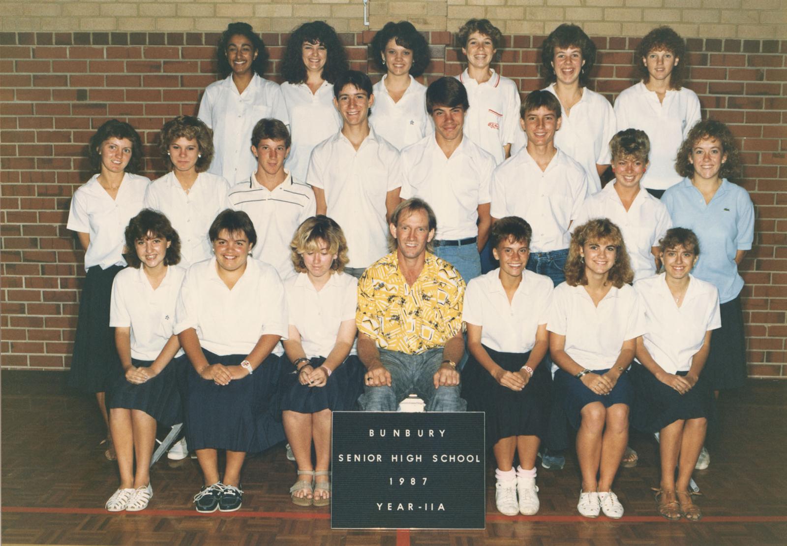 BSHS Year 11A Class Photograph 1987