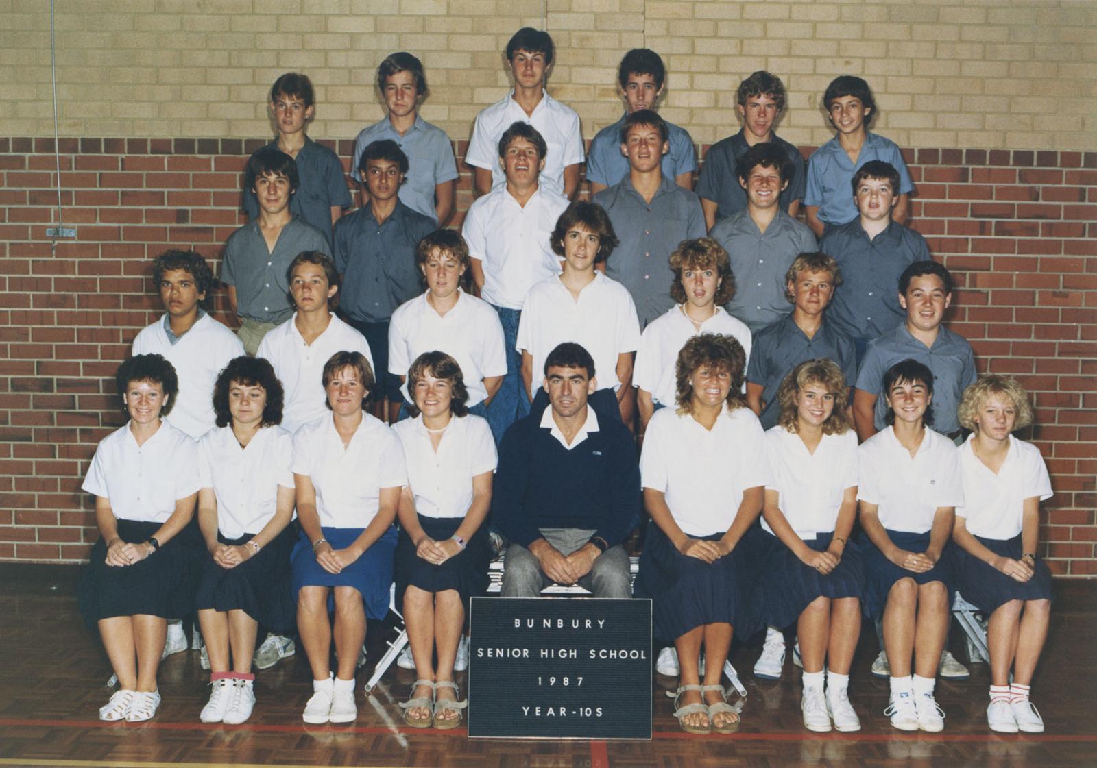 BSHS Year 10S Class Photograph 1987