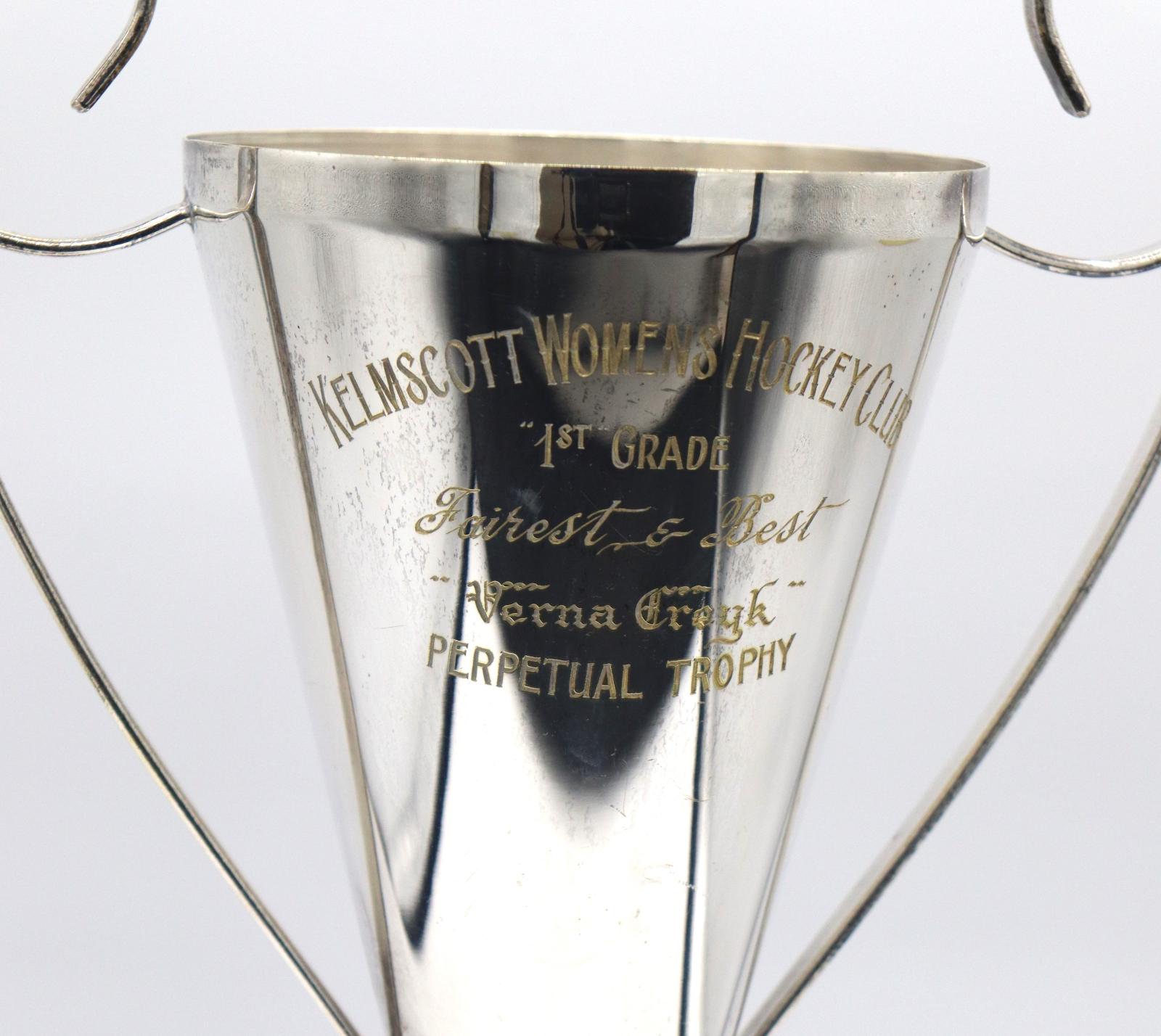 Close up of the Engraving on Trophy