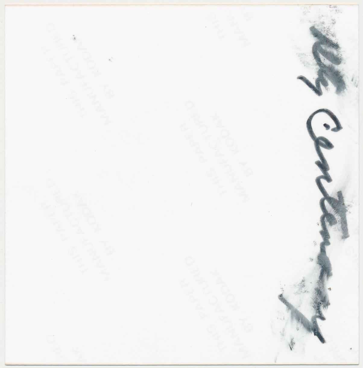 Back of photograph of Removal of Time Capsule