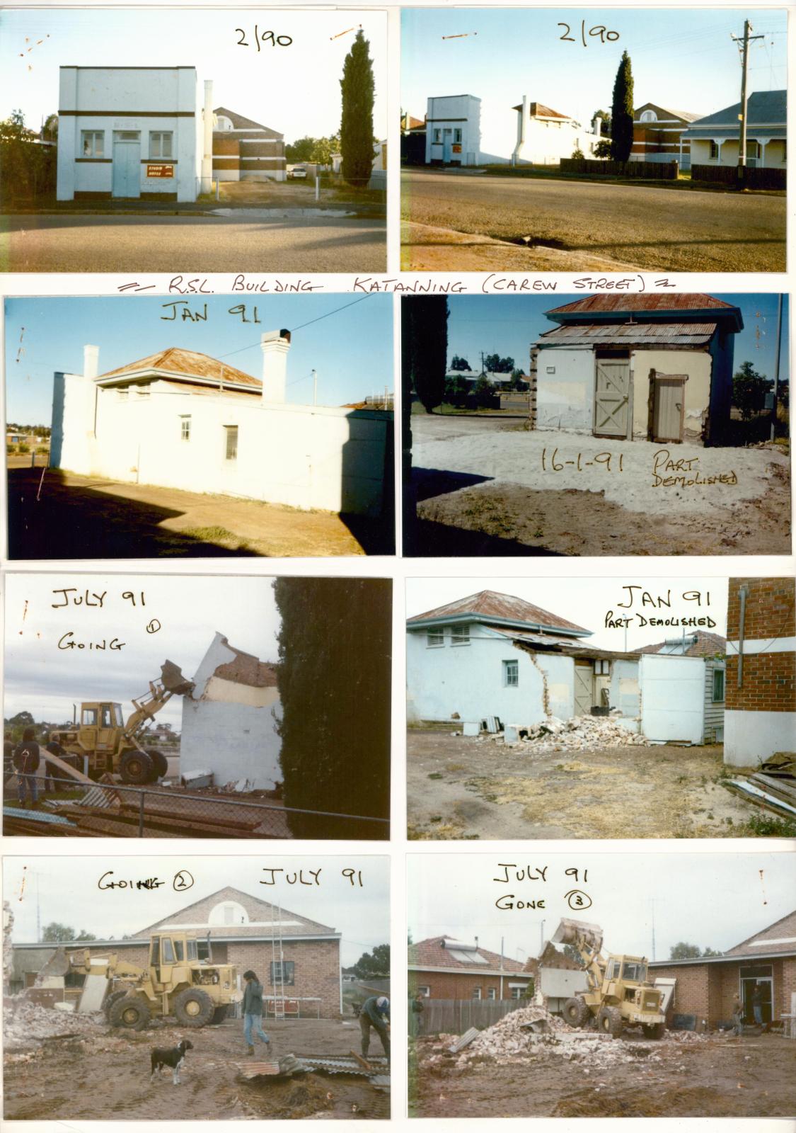 Demolition of Returned Services League Hall