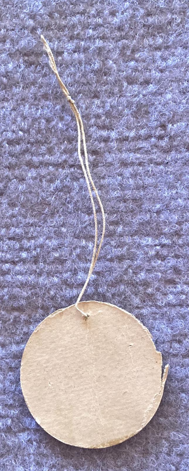 Reverse of WWI fundraising tag - Railway Soldiers Day Patriotic Fund 1918