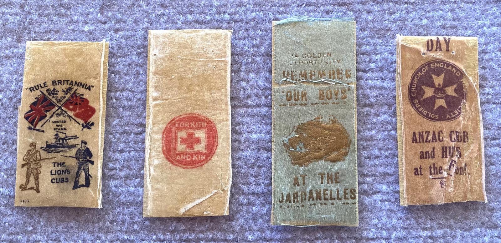 Group of fundraising ribbons associated with Roy Dennett