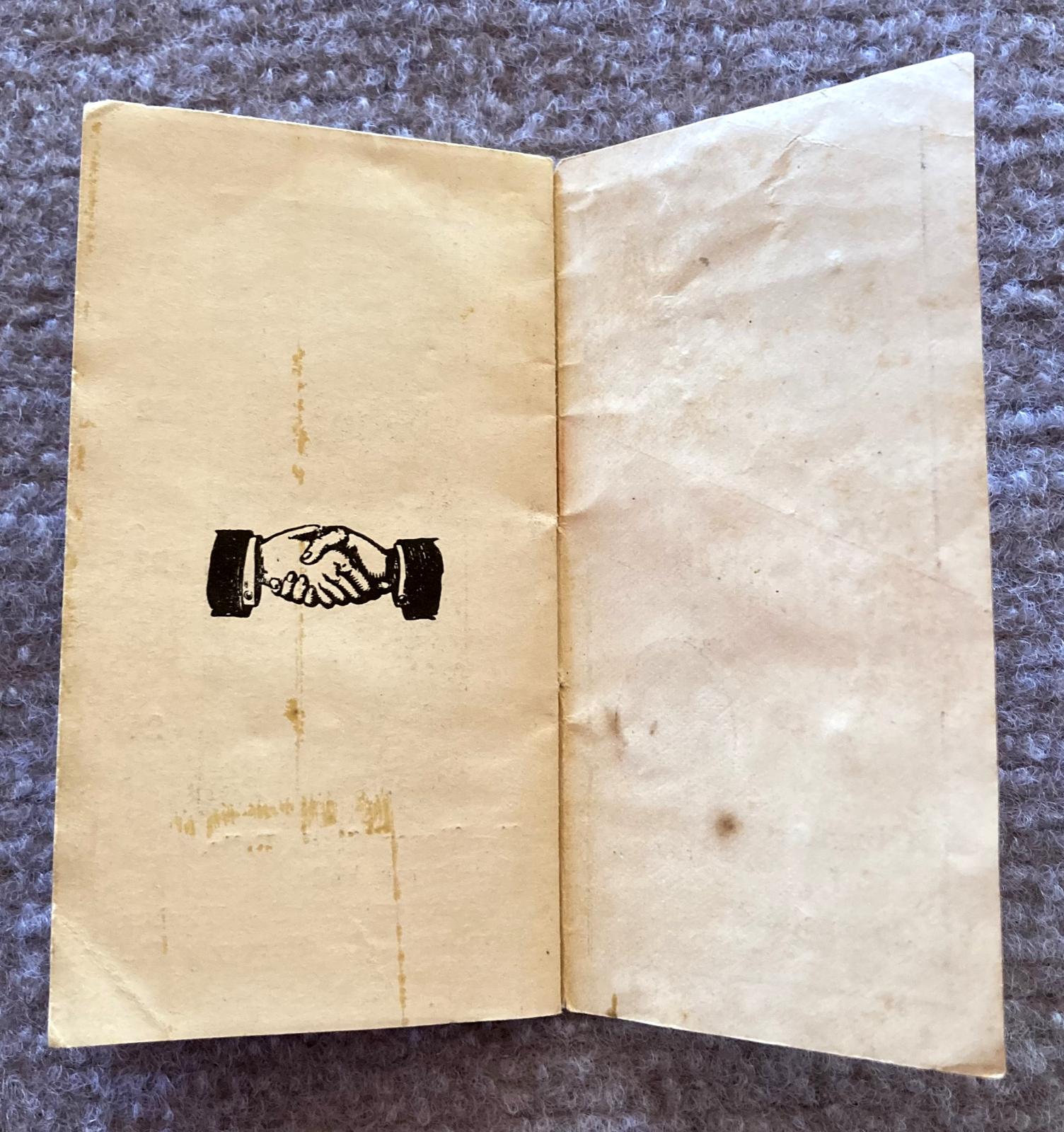 Inside back cover of 'Souvenir of Wattle Day 1915' booklet