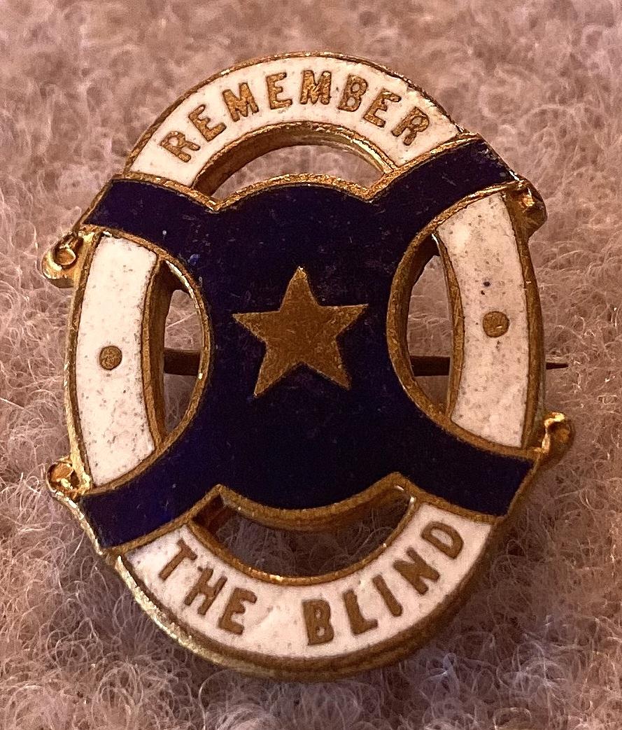 'Blind Day' fundraising brooch 1920