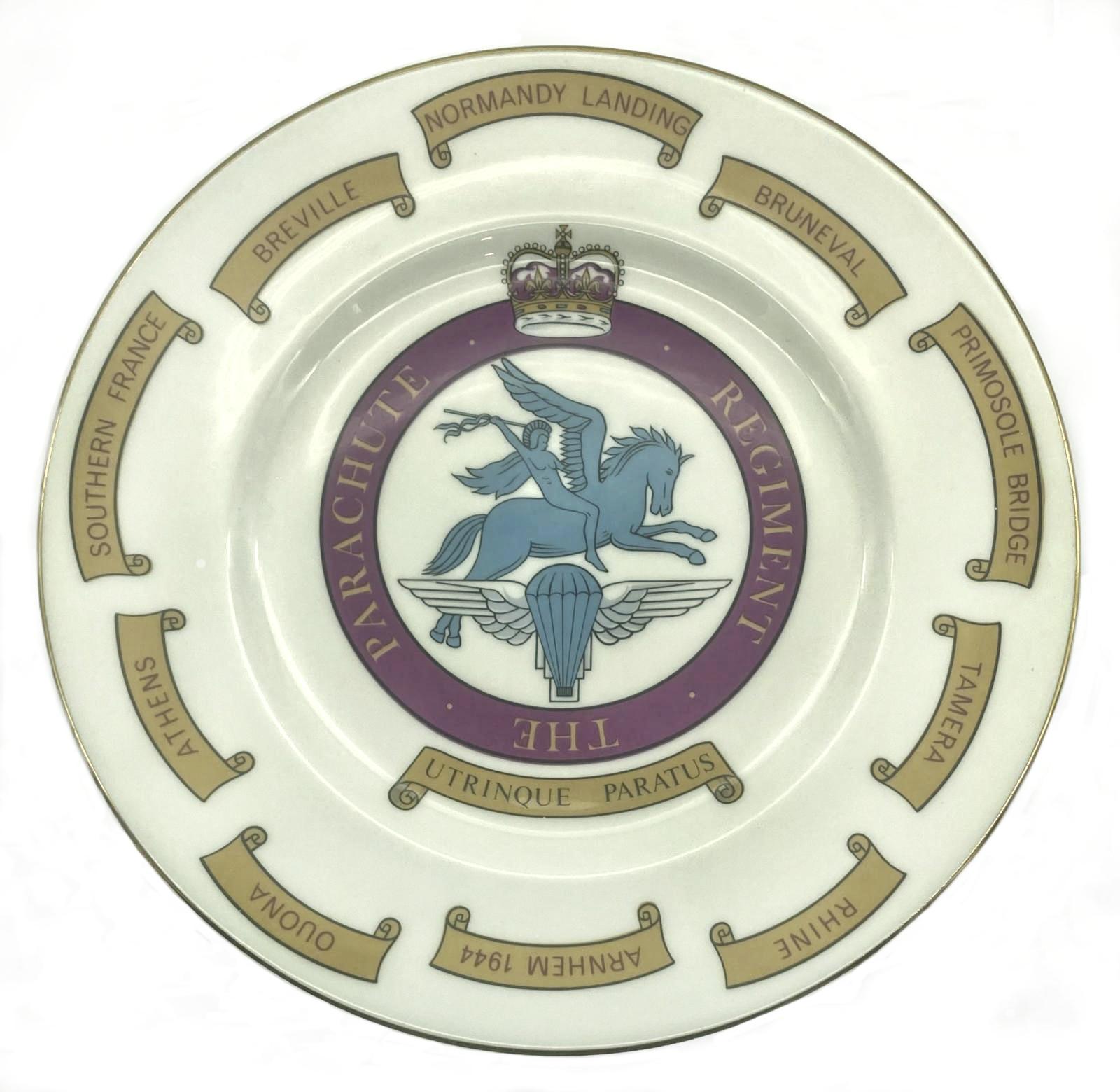 Parachute Regiment Commemorative Plate - Battle Honours