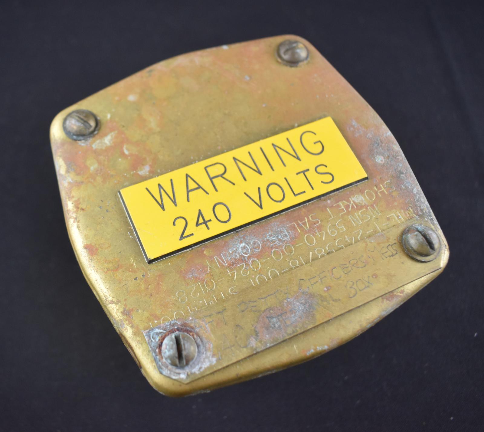 HMAS Perth II Brass Terminal Box