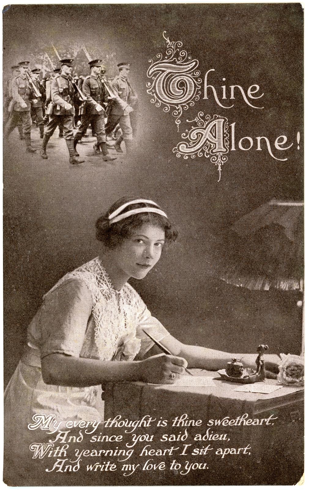 First World War Postcard sent from Pte. Edward Charles MOUCHEMORE 6351