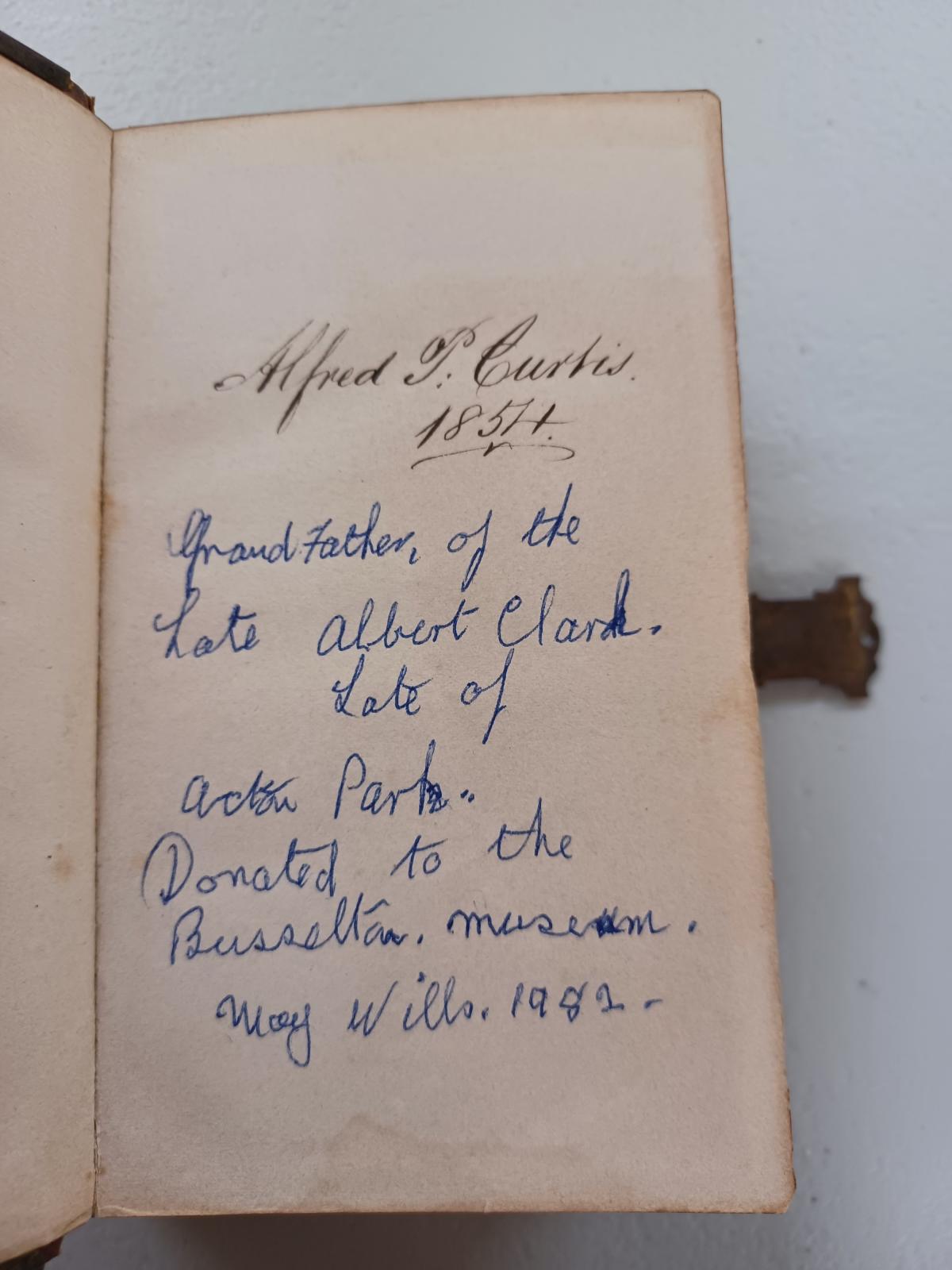 Holy Bible - handwritten message