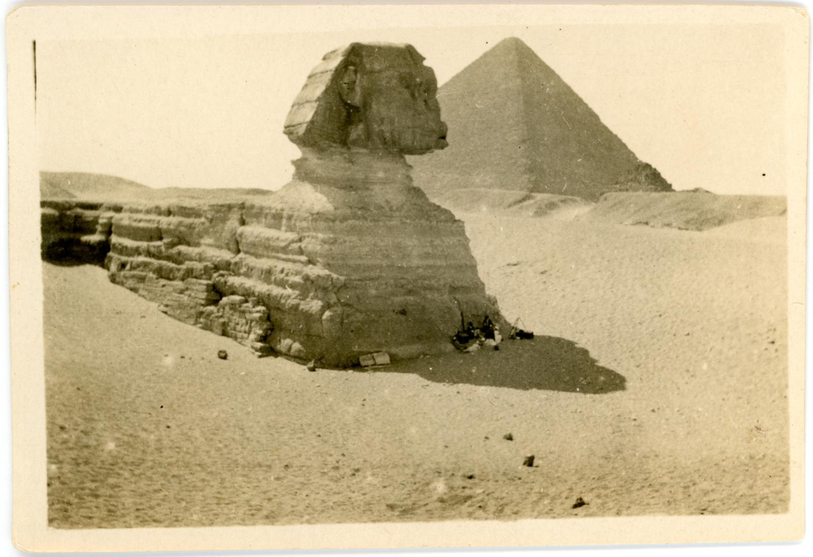 Sphinx and Pyramid at Giza