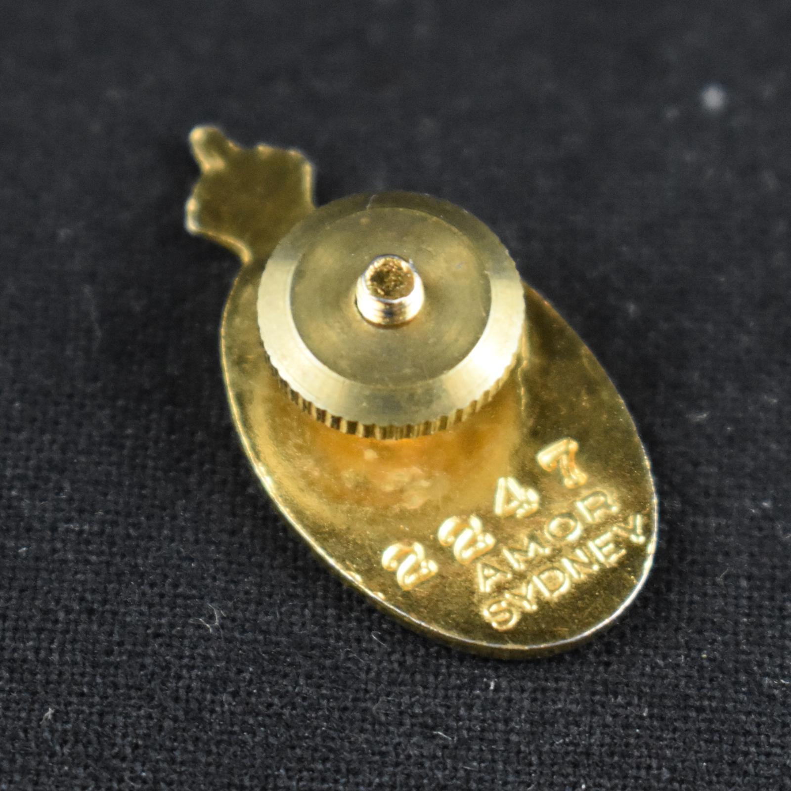 Gallipoli Memorial Club Lapel Pin (rear view)